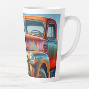 Rustikale Straßen: Oldtimer-LKW Milchtasse