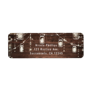 Rustikale String Lights Mason Jars Lace Country Gl