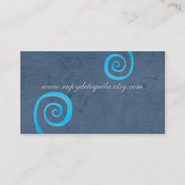 Rustikale Tafel Vintag Visitenkarte (Vorderseite)