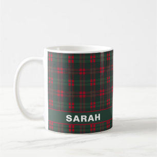 Rustikale Tartan-Karodecke Name Kaffeetasse