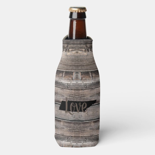 rustikale TENNESSEE-LIEBE in Skripten | Flaschenkühler (Flaschenvorderseite)