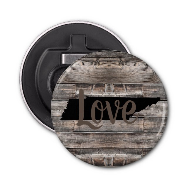 rustikale TENNESSEE-LIEBE in Skripten | Flaschenöffner (Vorderseite)