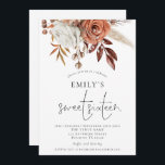 Rustikale Terracotta Florals Sweet 16 Party Einladung<br><div class="desc">Rustikale Terracotta Florals Sweet 16 Party. Ein elegantes Set-Skript für den Anlass und leicht personalisieren Sie die Erholung des Textes auf Ihre eigenen Bedürfnisse.</div>