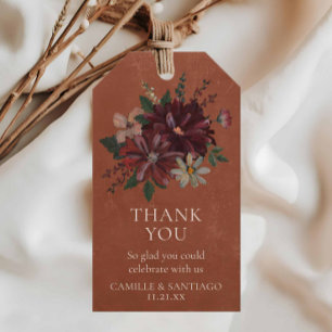 Rustikale Terracotta Gastgeschenk Hochzeit Tags Geschenkanhänger
