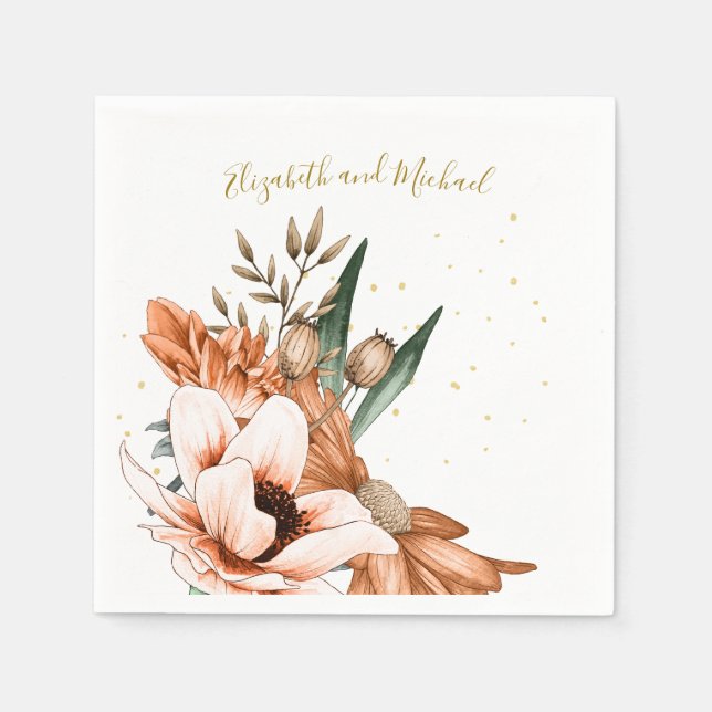 Rustikale Terracotta Rodelbahn mit Aussicht Serviette (Vorderseite)