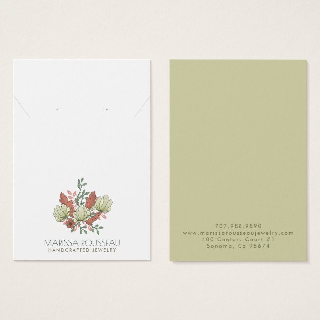 Rustikale Terracotta-Tonspur mit Nekklasseanzeige (Vorne & Hinten)