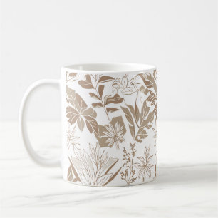 Rustikale Terracotta Wildblume Boho Eclectic Sprin Kaffeetasse
