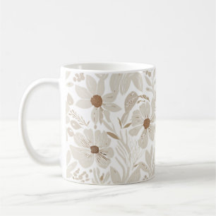 Rustikale Terracotta Wildblume Boho Eclectic Sprin Kaffeetasse