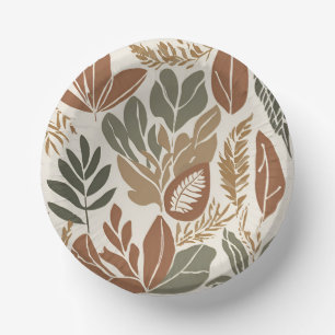 Rustikale Terracotta Wildblume Boho Spring Style Pappteller
