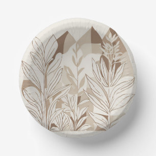 Rustikale Terracotta Wildblume Boho Spring Style Pappteller
