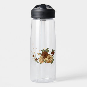 rustikale Terrakotta-Blumen-Grünpflanzen Trinkflasche