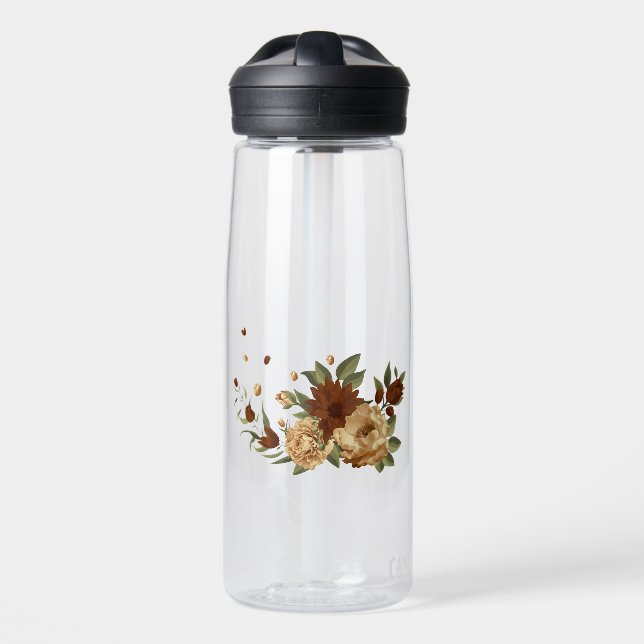 rustikale Terrakotta-Blumen-Grünpflanzen Trinkflasche (Vorne)