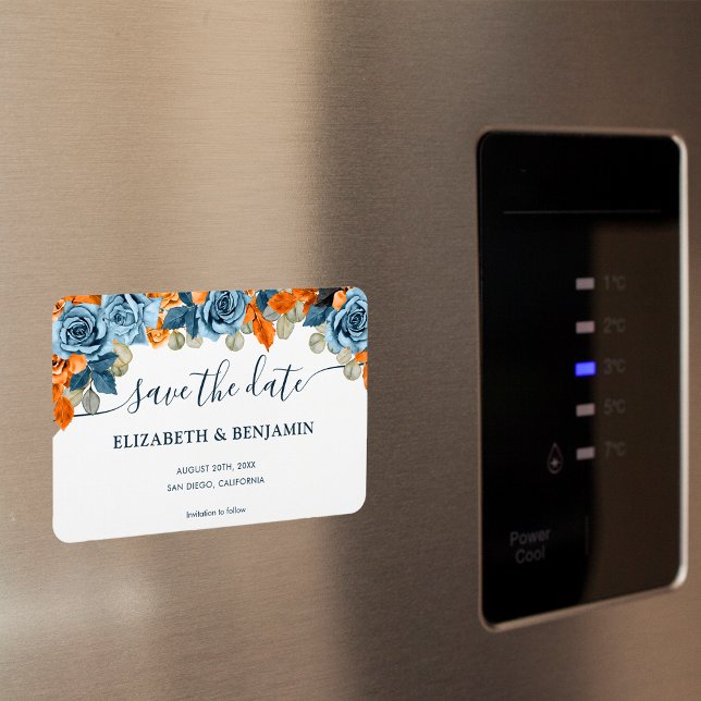 Rustikale Terrakotta-Marinebräche retten das Datum Magnet (Von Creator hochgeladen)