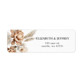 Rustikale Terrakotta-Pampas-Boho-Blumen-Herbsthoch