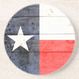 Rustikale Texas-Flagge Getränkeuntersetzer