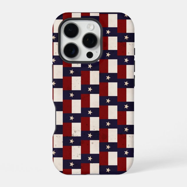 Rustikale Texas-Flagge iPhone-Hülle iPhone Hülle (Rückseite)