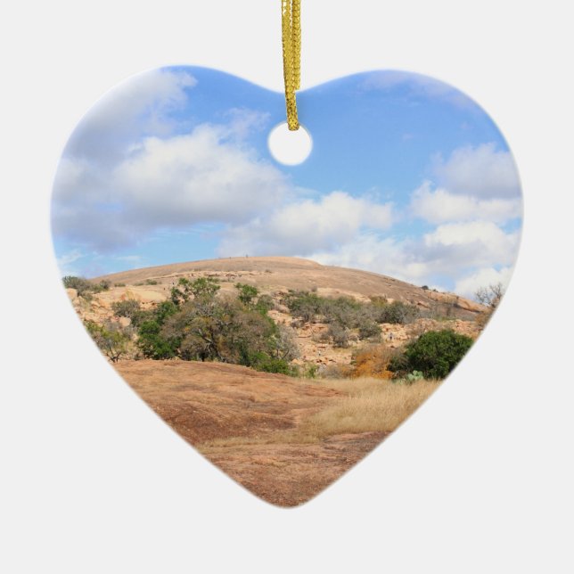 Rustikale Texas verzauberte Keramik Ornament (Vorne)