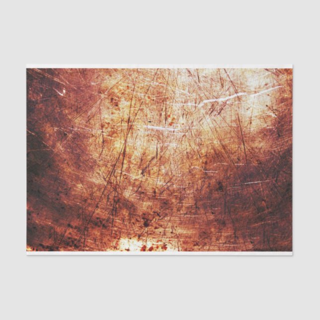 Rustikale Textur Gold Rost Brown Dekoupage Seidenpapier (Vorderseite)