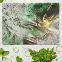 Rustikale Textur unter schwimmender grüner und gel