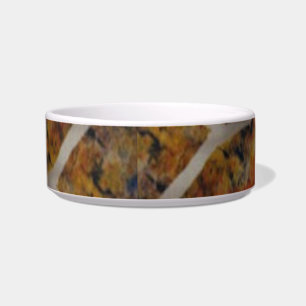 Rustikale Texturschiefer-Malerei Pet Bowls Napf