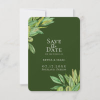 Rustikale toskanische Olivenbäume Save the Date