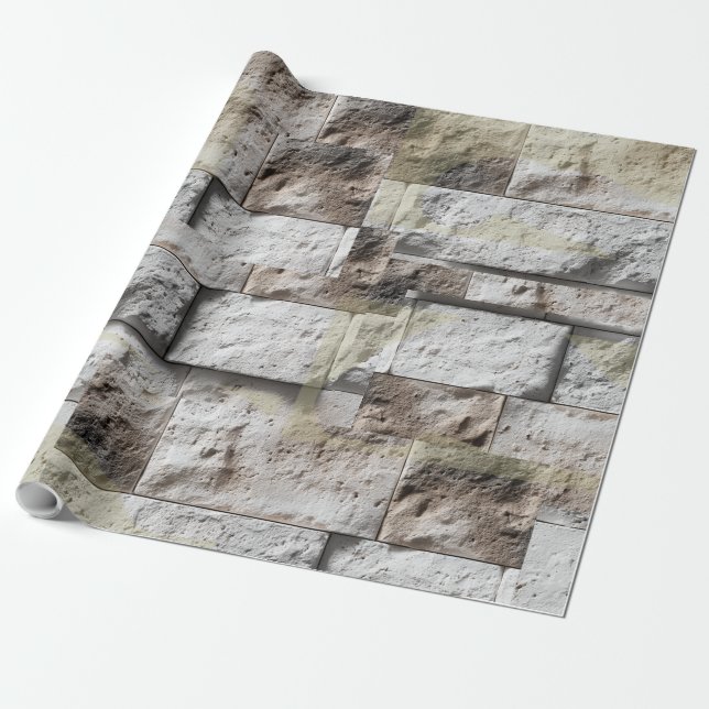 Rustikale Travertin-Splashback  Geschenkpapier (Ungerollt)
