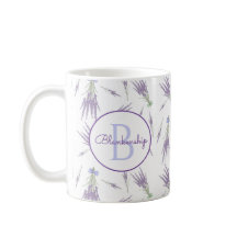 Rustikale trockene Lavendel Blume Bündel Monogramm