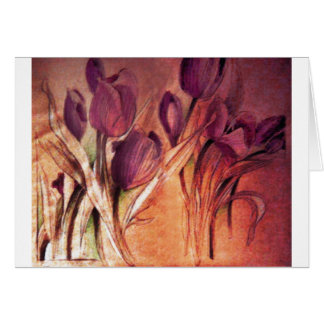 Rustikale Tulpe-Karte
