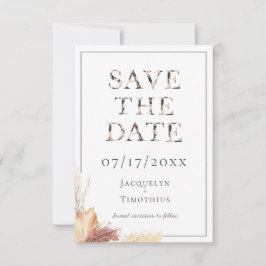 Rustikale Typografie beim Hochfahren speichern Sie Save The Date