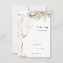 Rustikale UAWG für Hochzeitstorch RSVP Karte