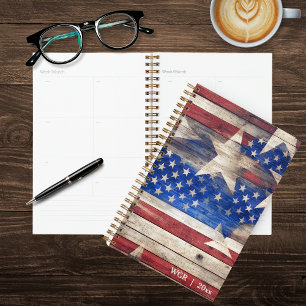 Rustikale US Flagge Planer