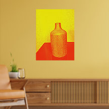 Rustikale Vase-Impression Warm