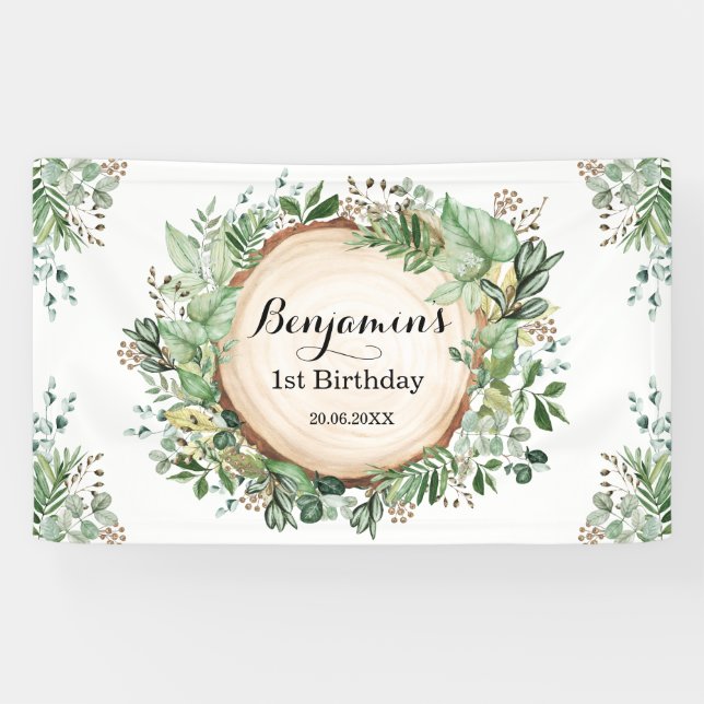 Rustikale Vegetation Erstes neutrales Party zum Ge Banner (Horizontal)