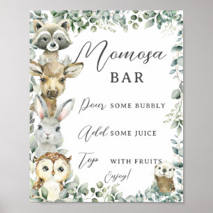 Rustikale Vegetation Landtiere Moomosa Bar Sign Poster