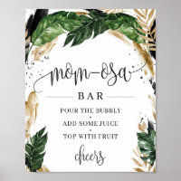 Rustikale Vegetation tropische Blätter Mama-osa Ba