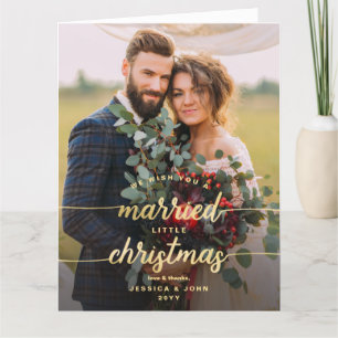 Rustikale Verheiratete Weihnachtsfeier Danke