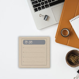 Rustikale Vintage Aufgabenliste Post-it Klebezettel