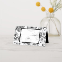 Rustikale Vintage Blume Hochzeit Platzkarte