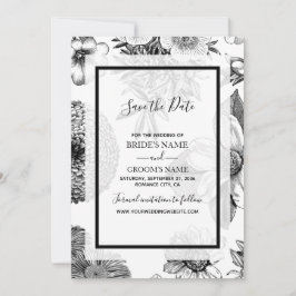Rustikale Vintage Blume Hochzeit Save The Date
