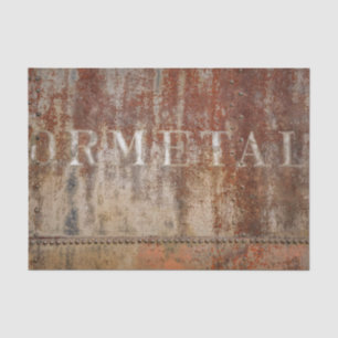 Rustikale Vintage-Braun-Textur-Zug-Typografie Seidenpapier