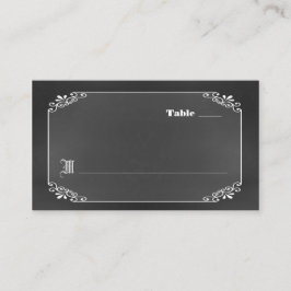 Rustikale Vintage Chalk Board Hochzeitskarte Platzkarte
