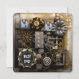 Rustikale Vintage Erinnerungen Feiertagskarte