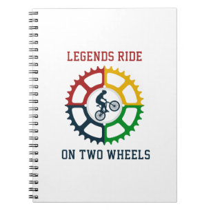 Rustikale Vintage Fahrradspirale Notizblock