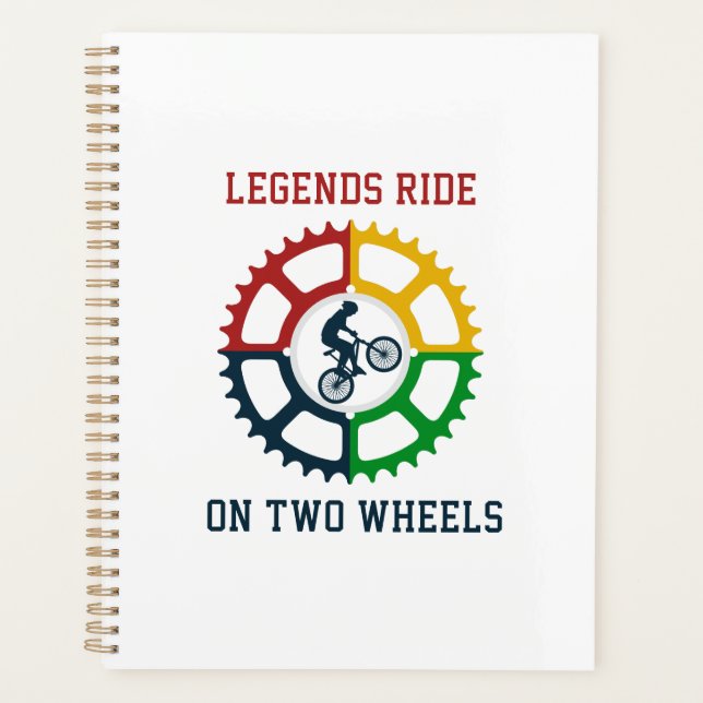 Rustikale Vintage Fahrradspirale Planer (Vorderseite)