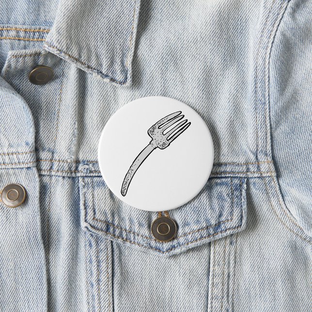Rustikale Vintage-Gabel Retro-Besteck Button (Von Creator hochgeladen)