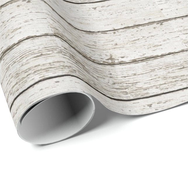 rustikale, Vintage Gastgeschenk Hochzeit aus Weißh Geschenkpapier (Rolleneckpunkt)