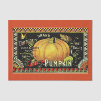 Rustikale Vintage Herbstpumpendekor Seidenpapier