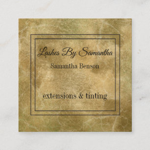 Rustikale Vintage Hintergrundbeleuchtung Quadratische Visitenkarte