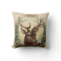 Rustikale Vintage-HIRSCH-Weihnachtsdekoration pers