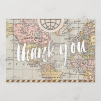 Rustikale Vintage Hochzeit Danke Karte